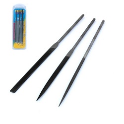 Set of 3 precision needle files