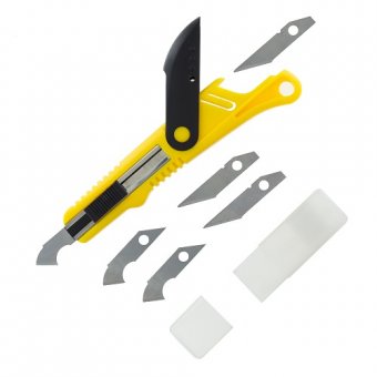 Plastic Cutter Scriber & Spare Blades x5