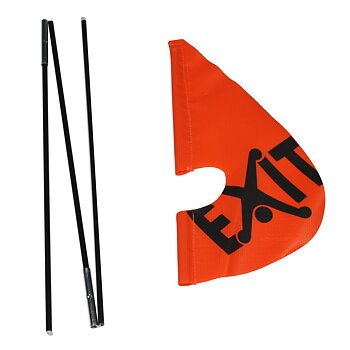 Säkerhetsflagga till EXIT trampbil Foxy / Spider