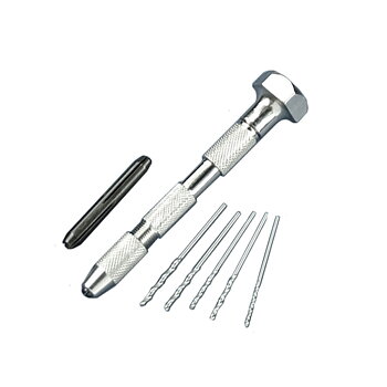 Pin vice - double ended, swivel top +5 drills