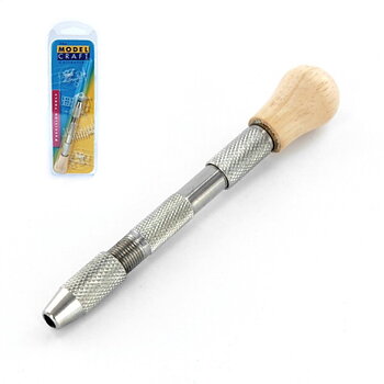 Pin vice - double ended with wooden wivel top