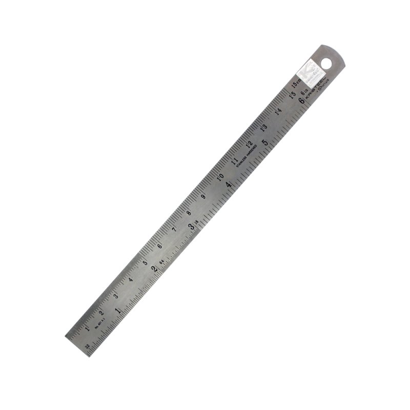 12" (300mm)steel rule (flexi)
