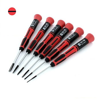 6pce Slotted blade screwdriver set