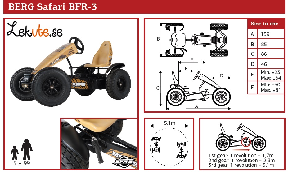 BERG trampbil X-Treme BFR-3 - 5