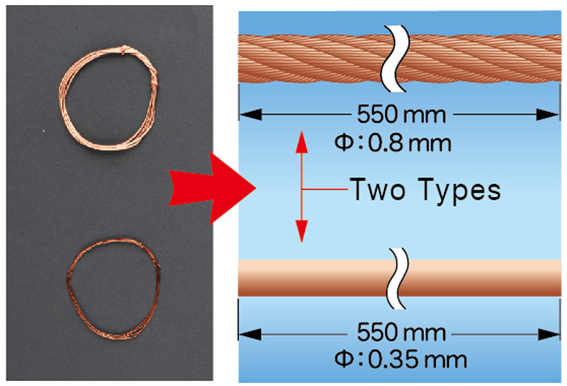 55 CM Brass Wire Set