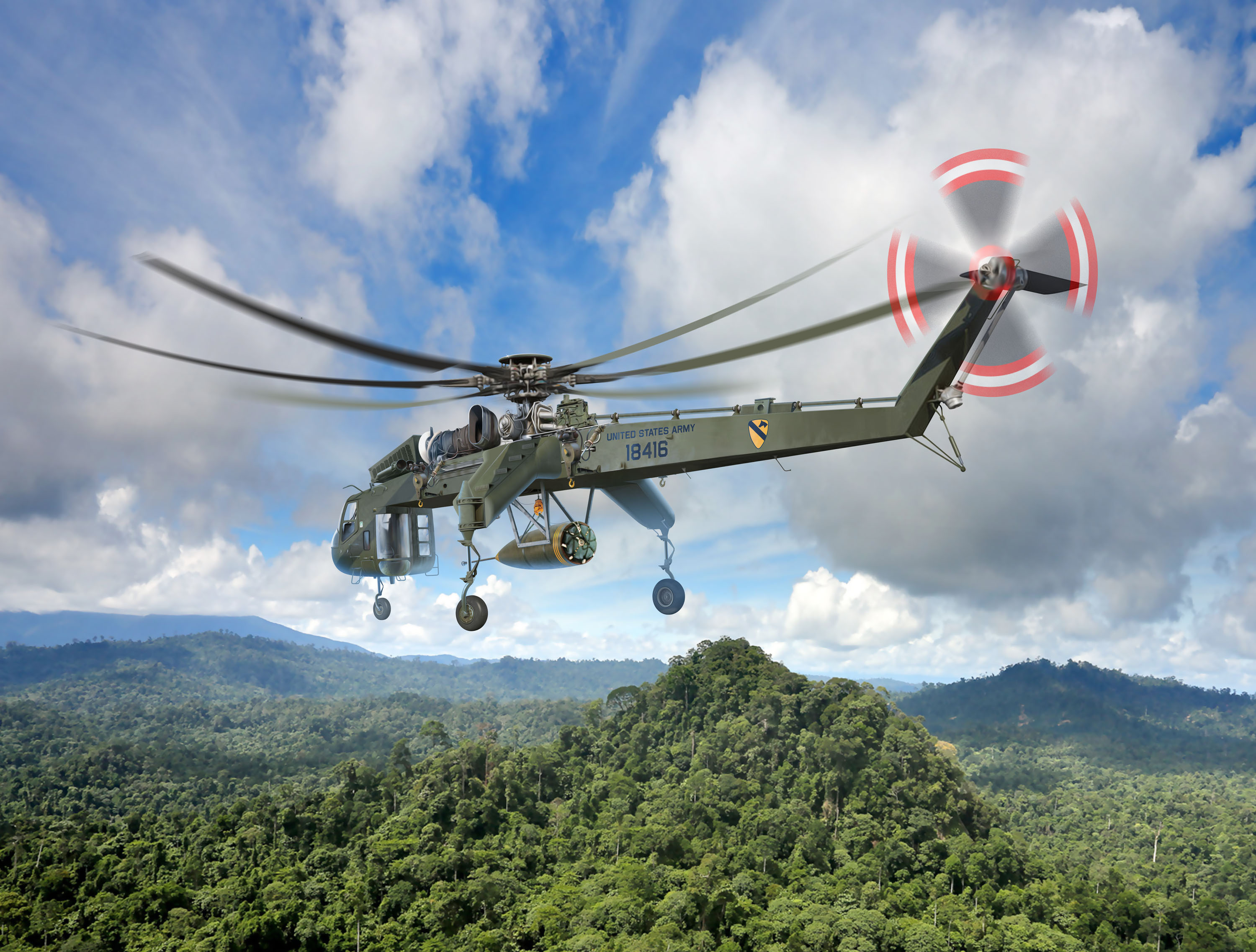1/35 Sikorsky CH-54A Tarhe with BLU-82/B "Daisy Cutter" bomb