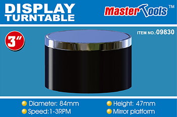 Turntable, Crome Plated Length:84 mm   Width: 84mm   Height: 47mm