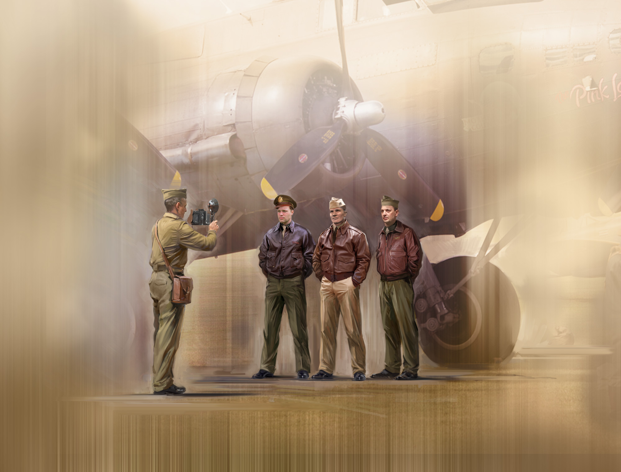 1/32 Photo to remember', USAAF Pilots (1944-1945) (100% new molds)