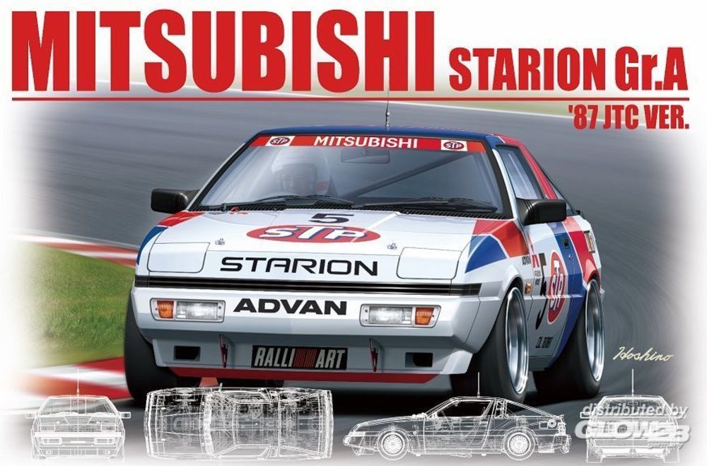 1/24 Mitsubishi Starion Gr.A '87 JTC