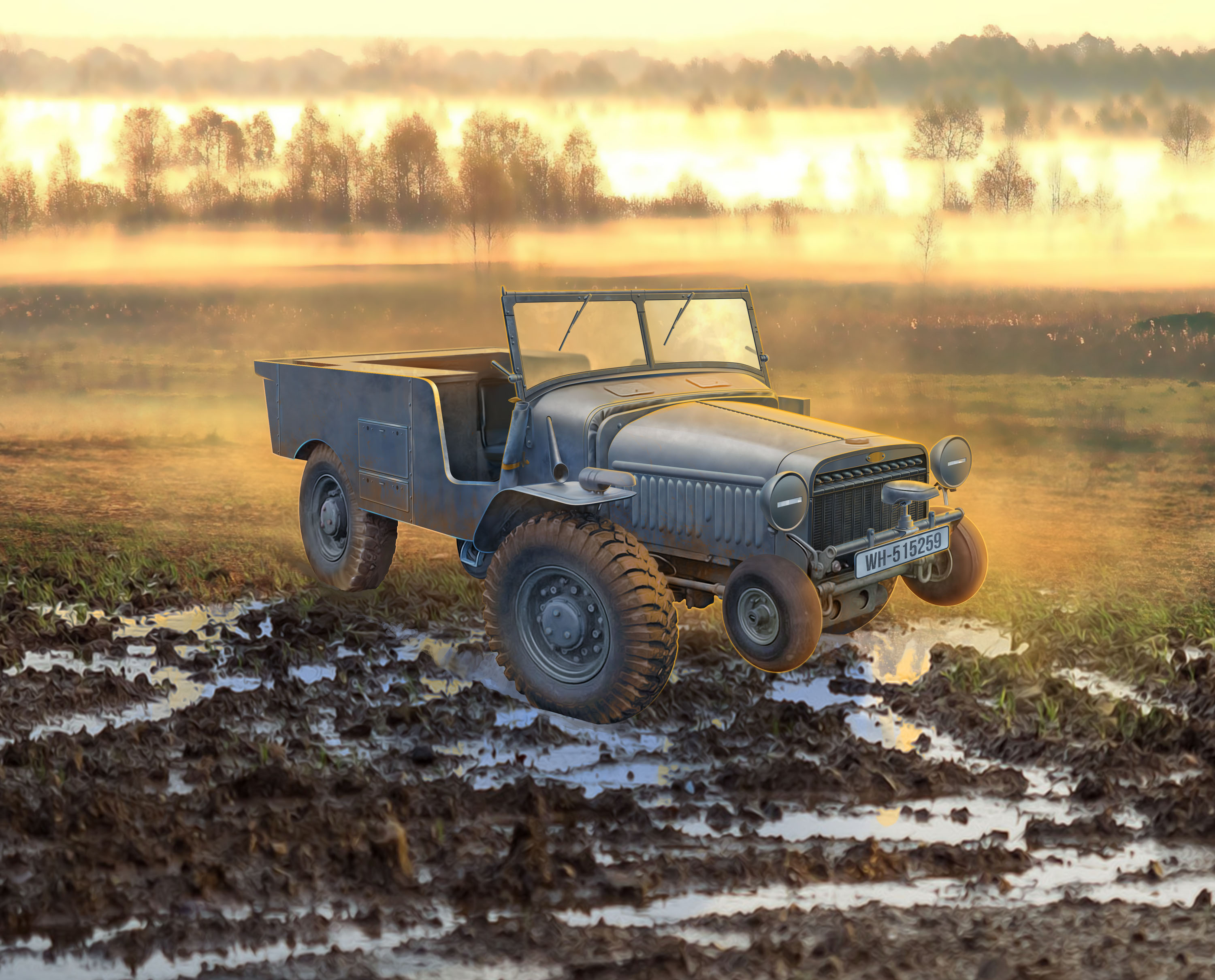 1/35 Laffly (f) typ V15T, WWII German military vehicle