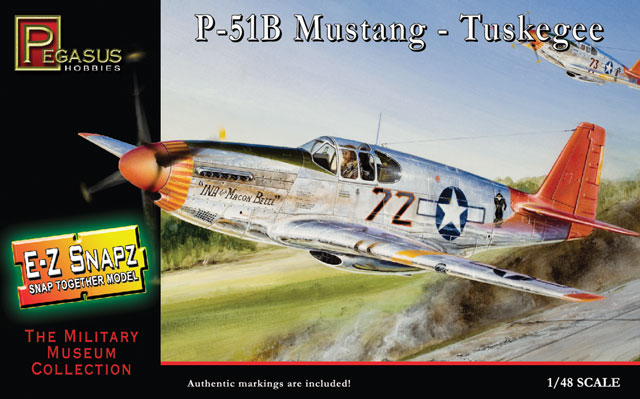 1/48 P-51B Mustang Tuskegee - NO GLUE
