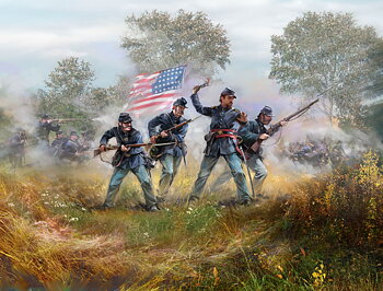 1/35 American Civil War Union Infantry. Set #2 (100% new molds)