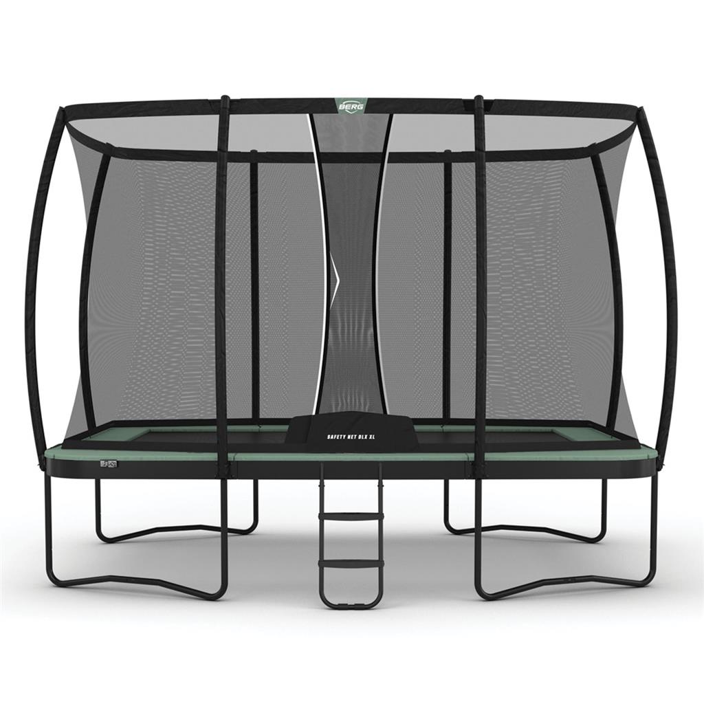 Studsmatta BERG ULTIM 410x250 ECO Champion rektangulär AirFlow PRO + skyddsnät DLX XL