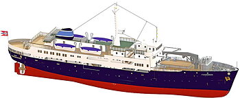 1/60 Ms Finnmarken/Ragnvald Jarl 135 cm - incl. LED set, RC Ready