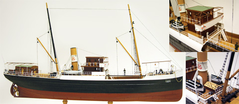 1/87 Bandirma  Steamfreighter 62 cm - 2