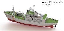 1/50 Westra Scottish Fisher Prortection Vessel,  incl. Led set. RC prepared - 119 cm