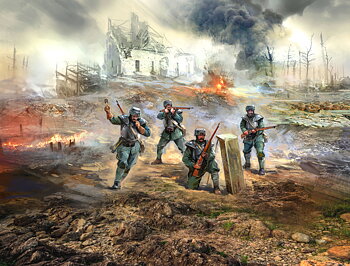 1/35 WWI Italian Infantry in armor (100% new molds)