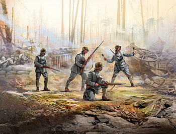 1/35 WWI German Infantry in ?rmor (100% new molds)
