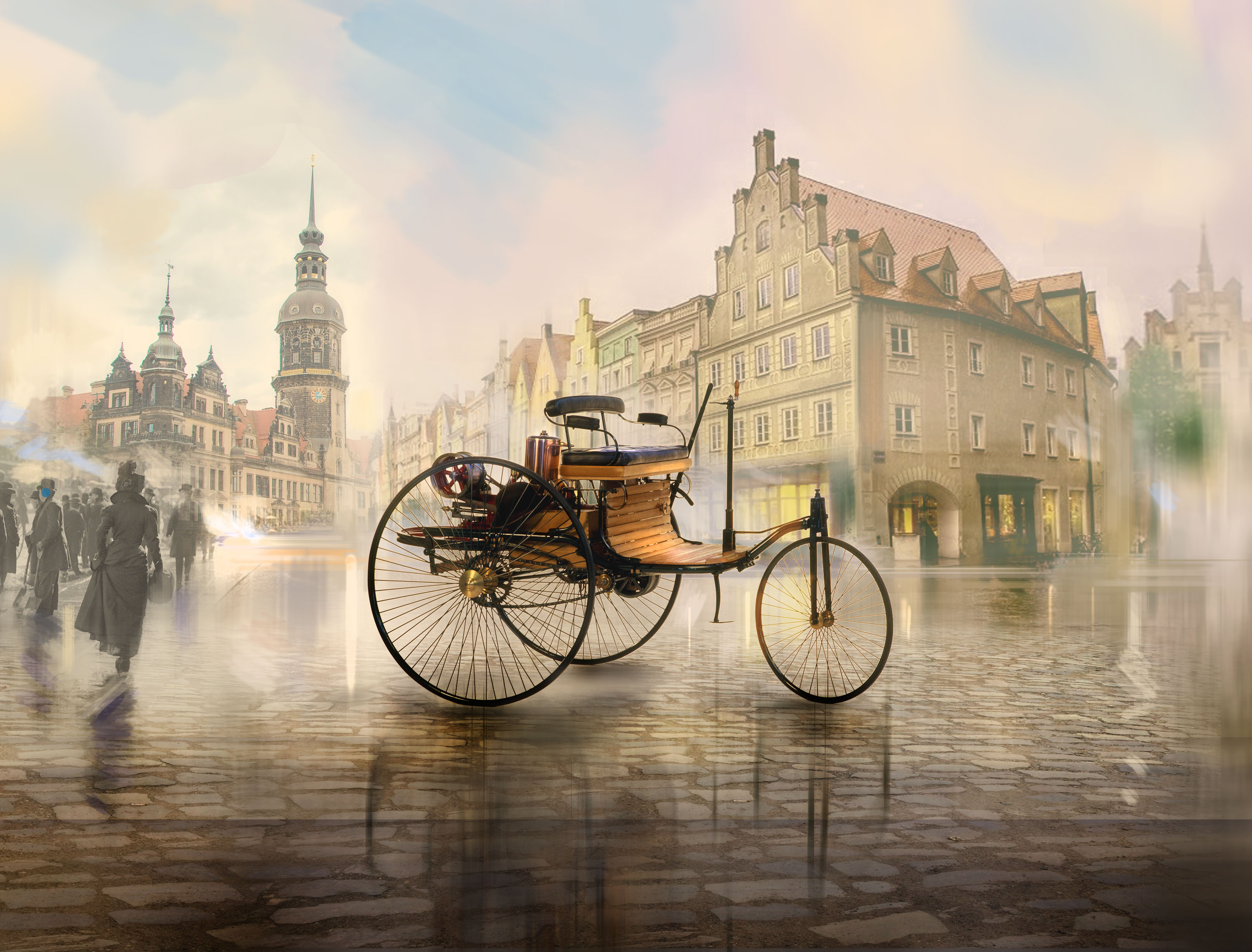 1/24 Benz Patent-Motorwagen 1886 (EASY version = plastic wheel-spokes)