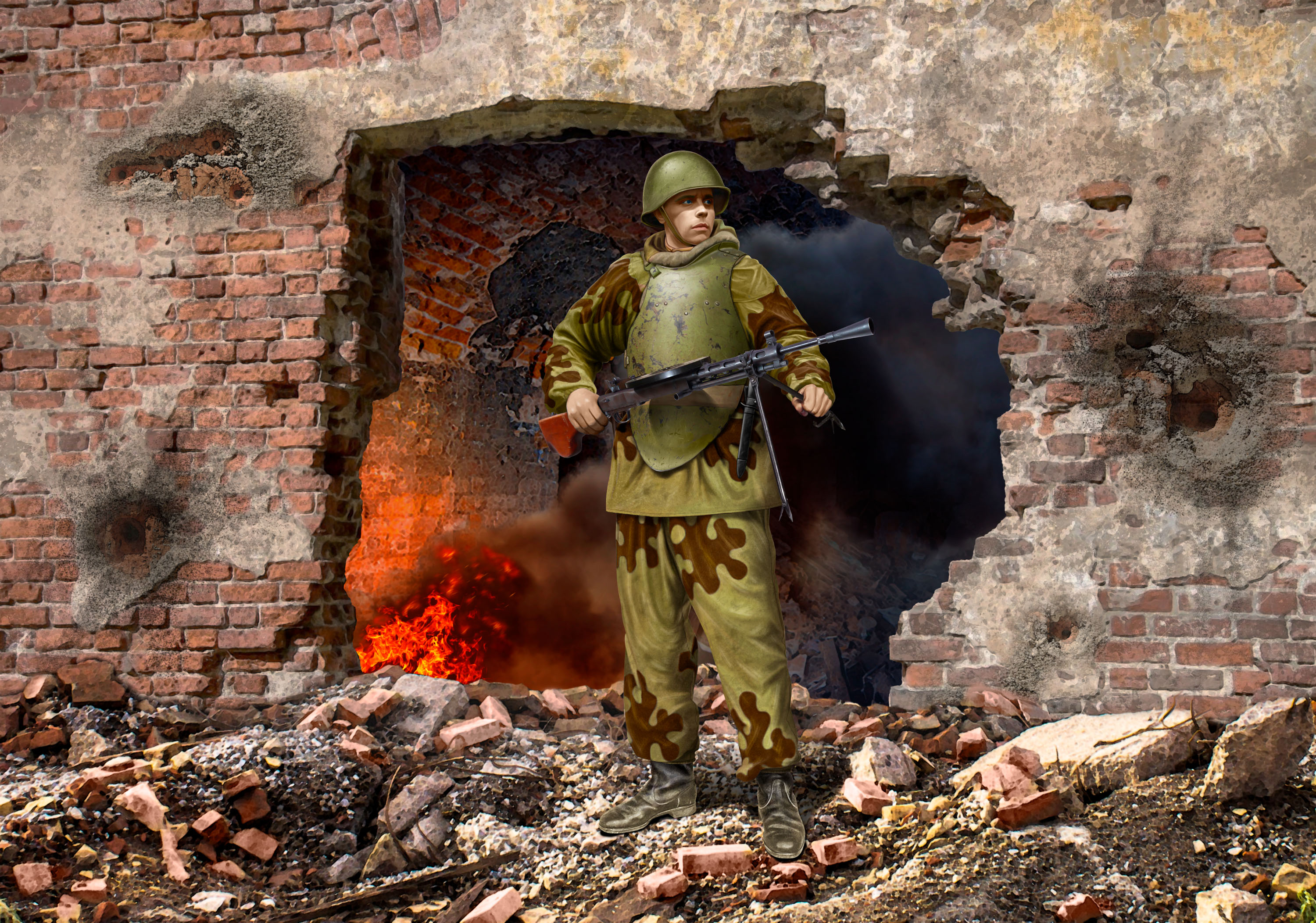 1/16 WW2 Soviet assault engineer-sapper  (100% new molds)