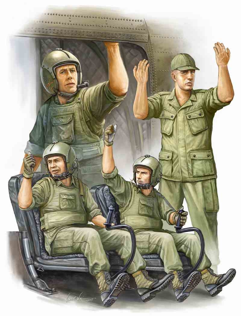 1/35 Ch-47 US Army  Crew In Vietnam - 2