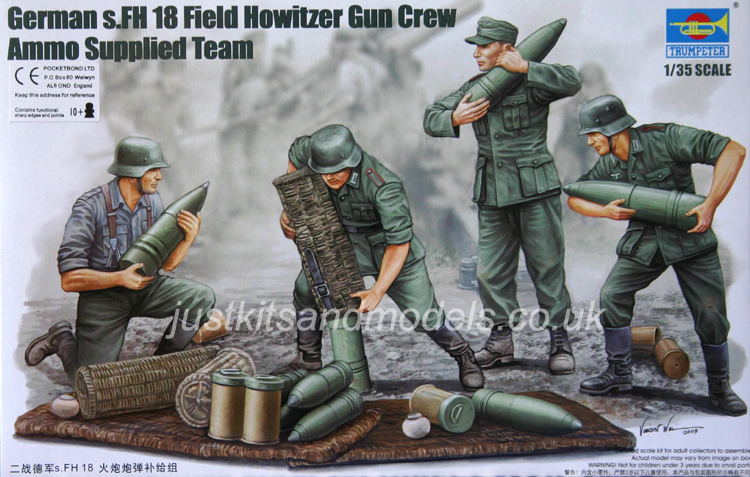 1/35 Ger.Field Howitzer Gun Crew