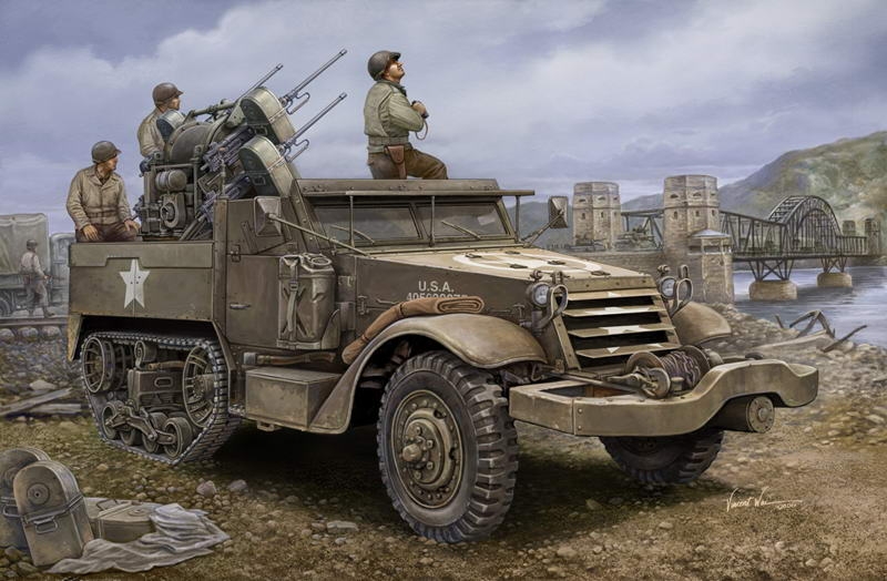 1/16 M16 Multiple-Gun Motor Carriage  - fullInterior
