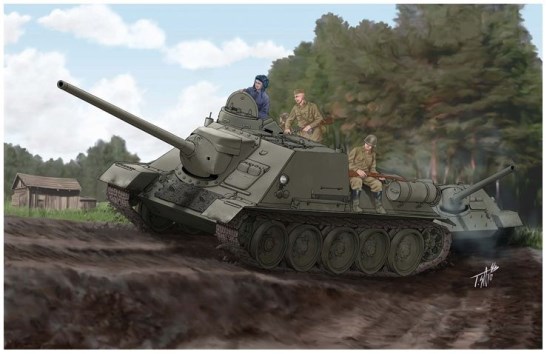 1/16 Soviet Su-100 Tank Destroyer w. full interior