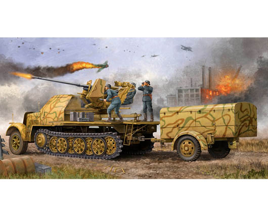 1/35 Sd.Kfz.7/2 late, 3,7cm Flak 37 Auf Selbstf...