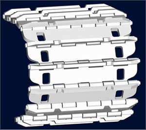 1/35 Strv103 early Workable Track Links