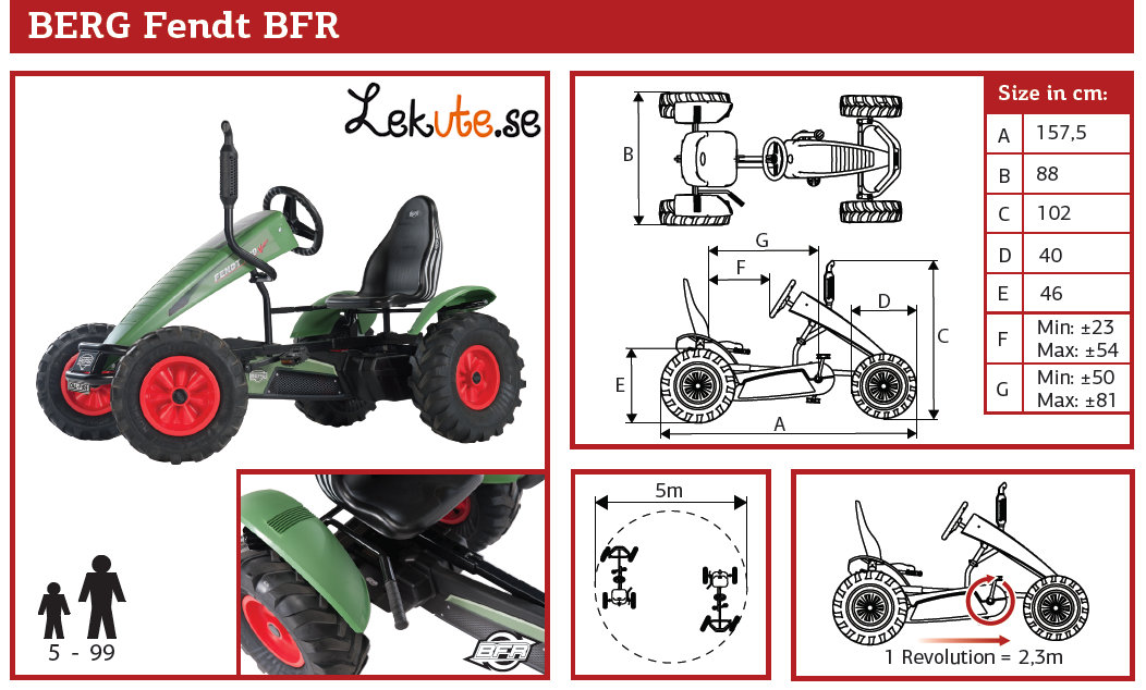 BERG tramptraktor Fendt BFR - 10