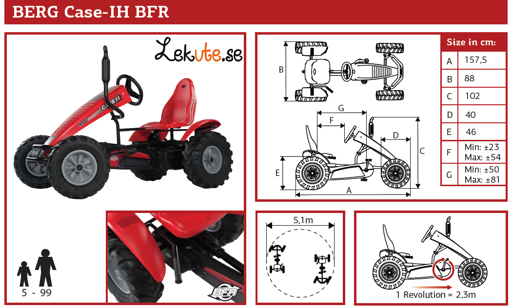 BERG tramptraktor Case-IH BFR  - 11