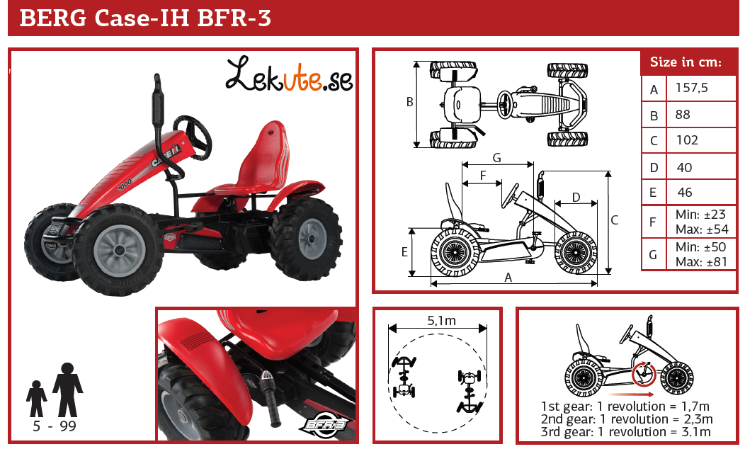 BERG tramptraktor Case-IH BFR-3  - 11