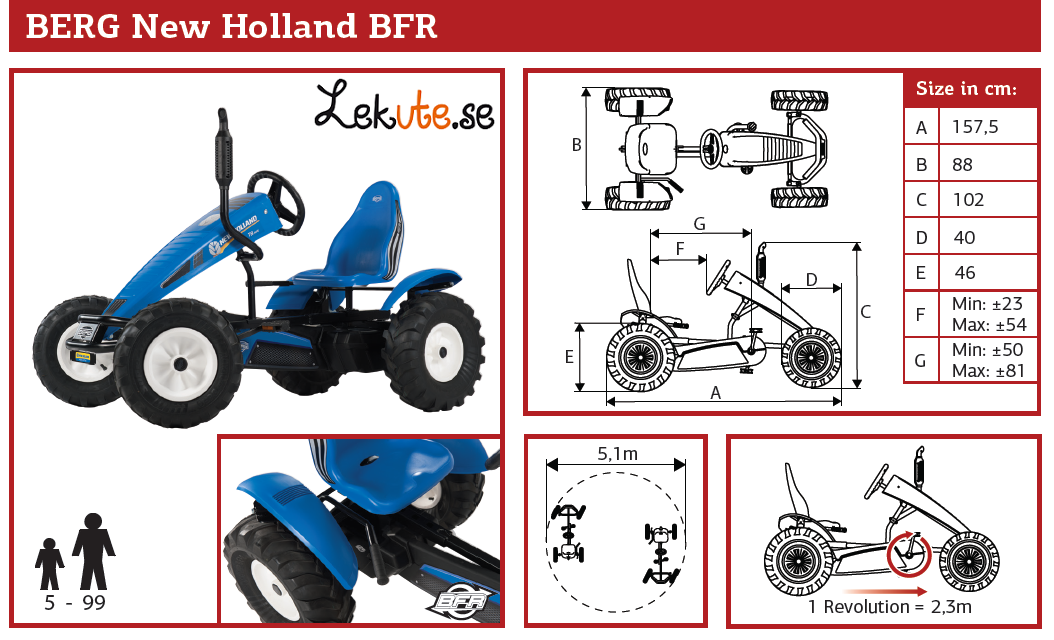 BERG tramptraktor New Holland BFR - 10