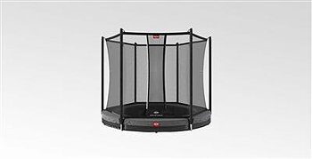 Studsmatta BERG Favorit Inground 200 Grå AirFlow+ skyddsnät Comfort 