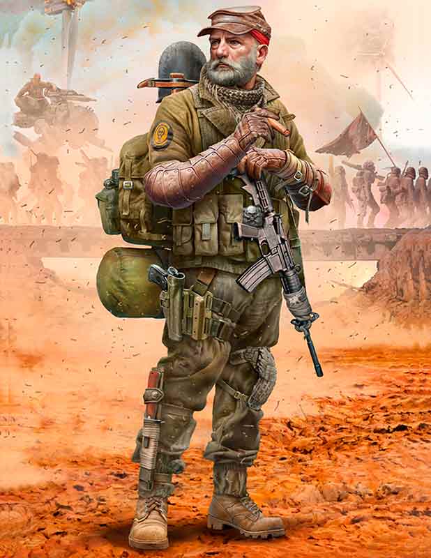 1/24 Post-apocalyptic series. The Last Bridge. Kit ? 2. Raider Reaper