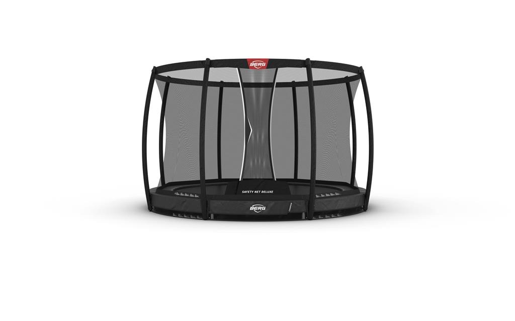 Studsmatta BERG InGround Champion Grå 330 Airflow PRO + skyddsnät Deluxe