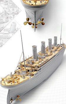 1/200 Combo Titanic incl. Led set + Wooddeck etc. (BW30001)...
