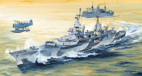 1/350 USS Indianapolis Ca-35 1944