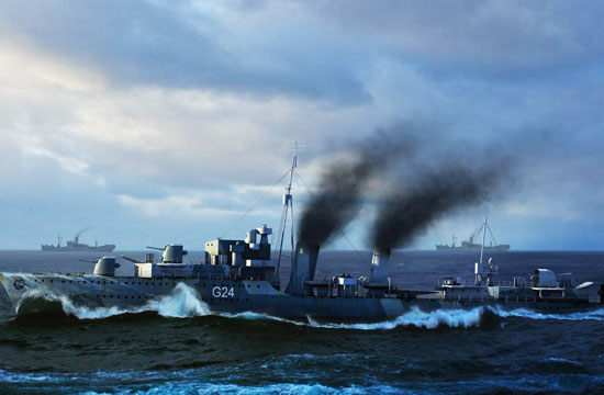 1/350 HMS Huron Destroyer 1944