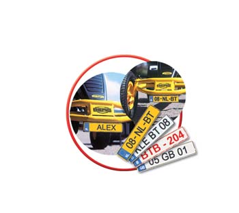 Registreringsskylt kit till stor Berg trampbil - 2