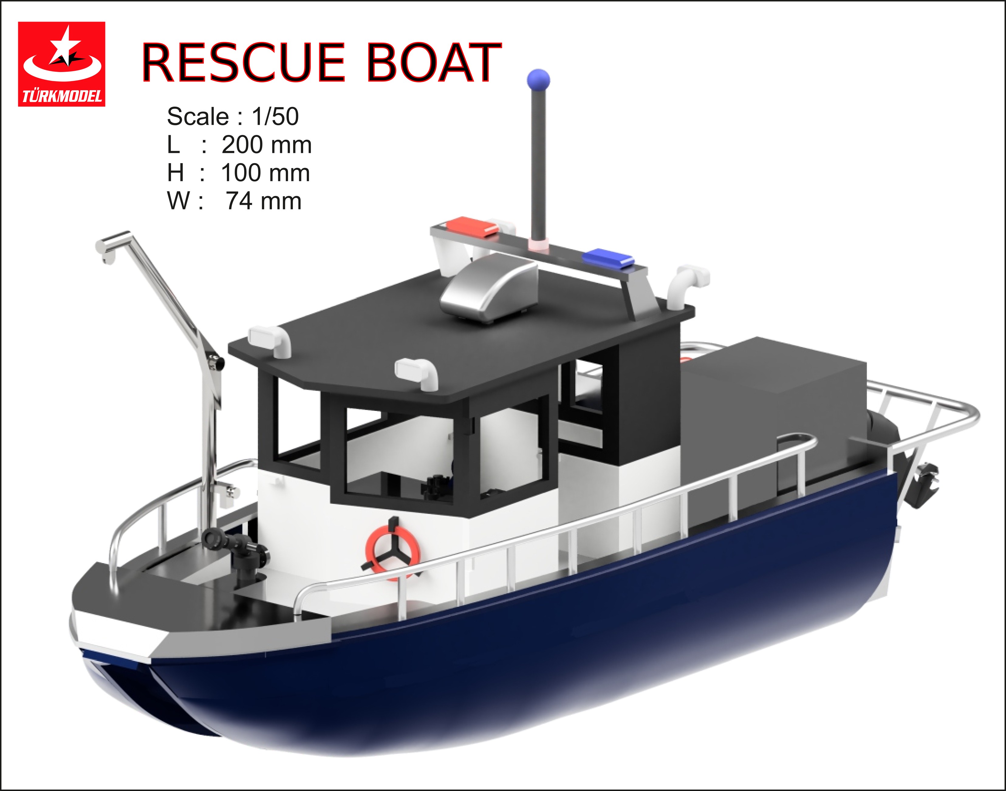 1/50 RESCUE BOAT – 20,4 cm
