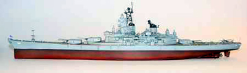 1/700 USS bb-64 Wisconsin 1991