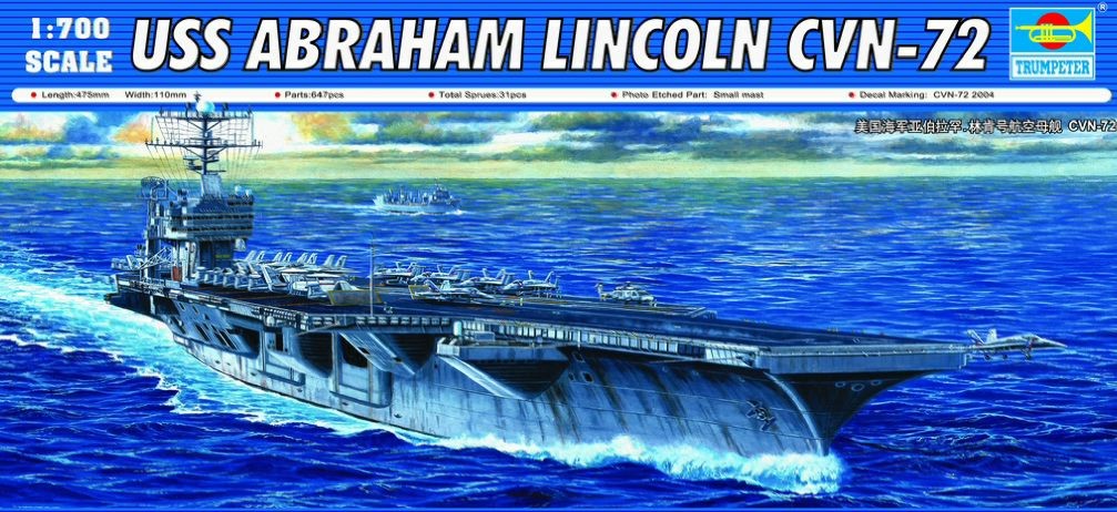 1/700 USS Abraham Lincoln CVN-72