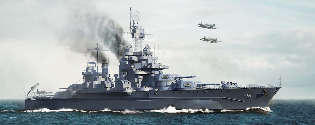 1/700 USS Maryland bb-46 1945