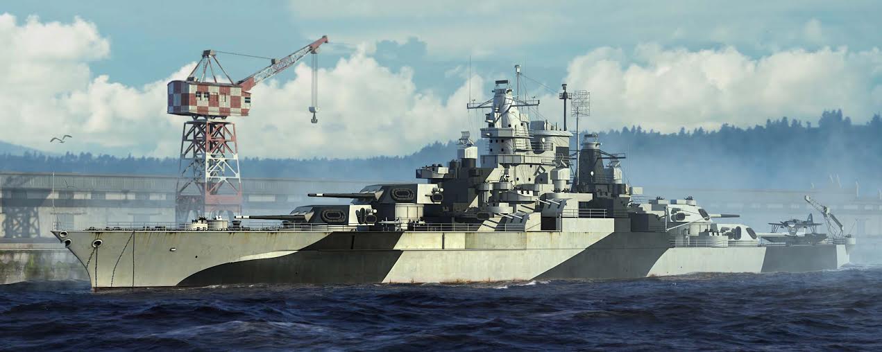 1/700 USS Tennessee bb-43 1944