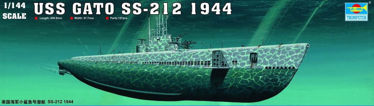 1/144 USS Gato Ss-212  1944