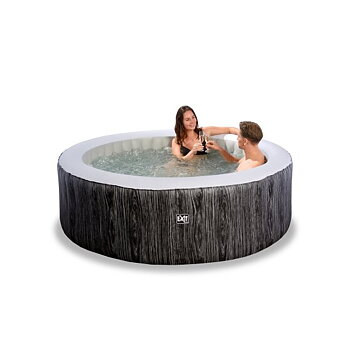 EXIT Wood Deluxe SPA ø204x65cm - mörk grå