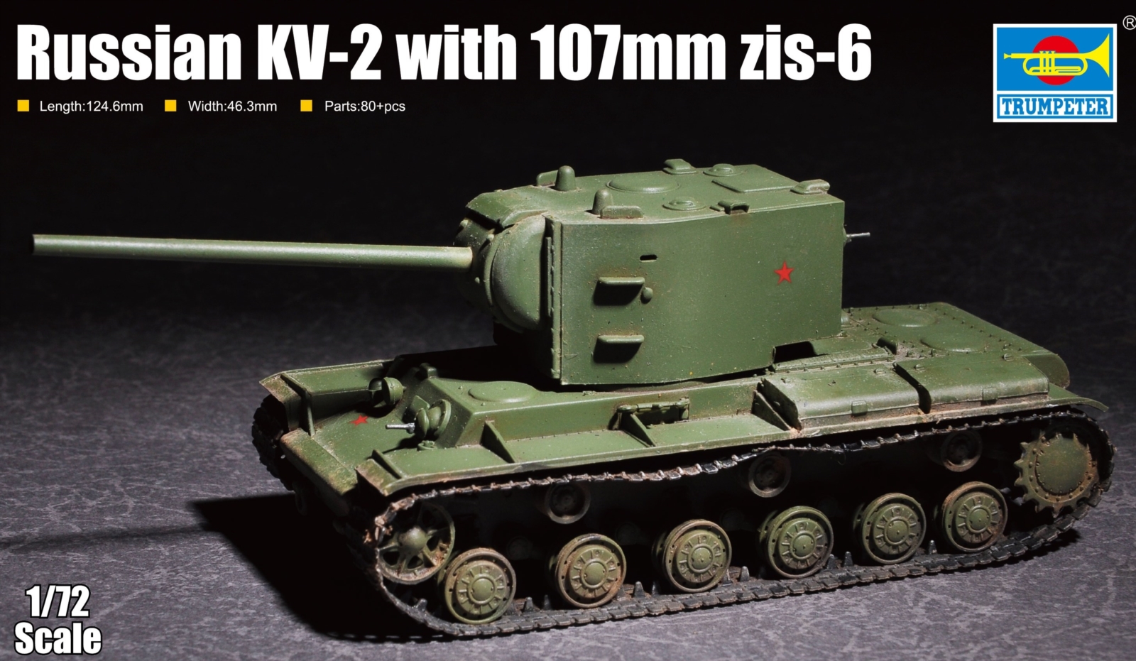 1/72 Russ. Kv-2 w. 107mm Zis-6