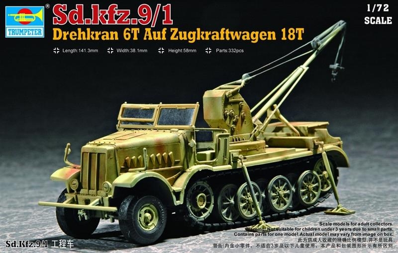 1/72 Drehkran 6t auf Zugkraftwagen 18t - 2